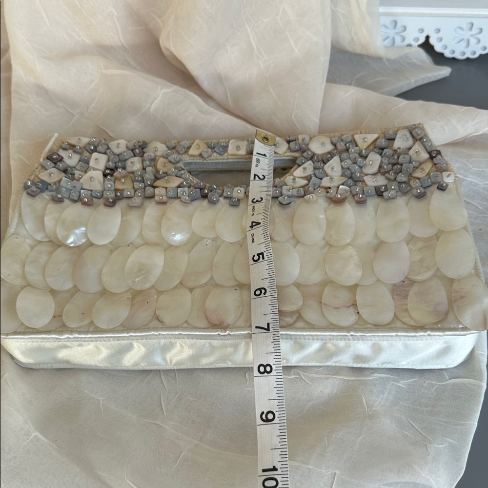 Genuine mother of pearl hand bag purse - Picture 7 of 11